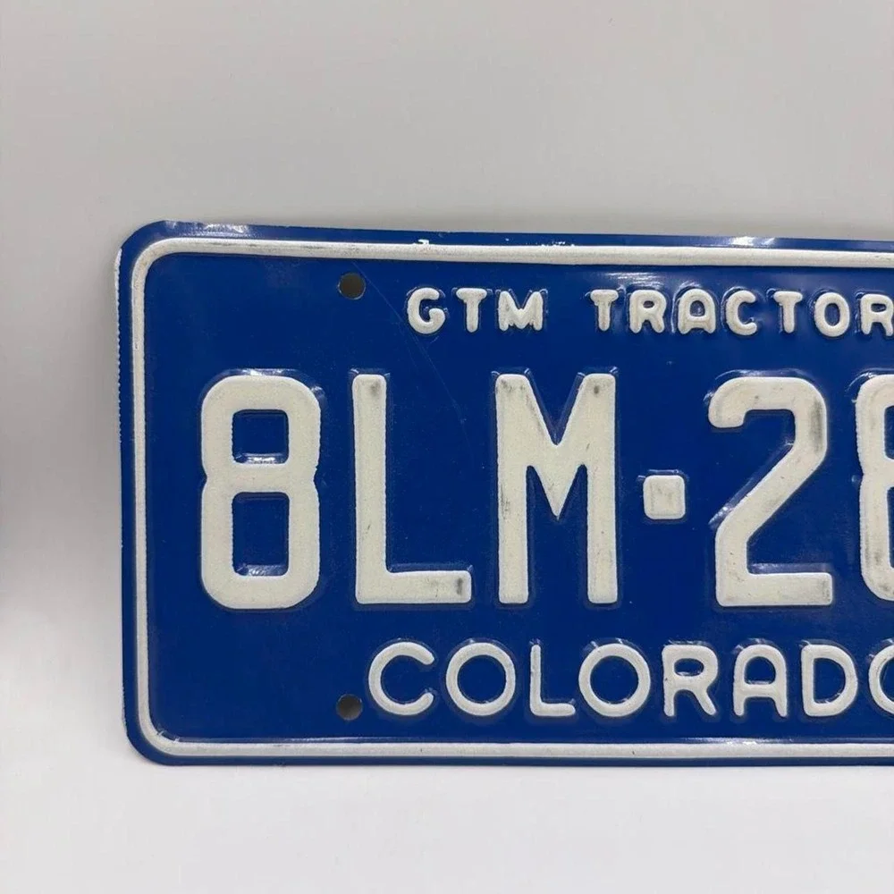 Colorado GTM TRACTOR License Plate # 8LM-285